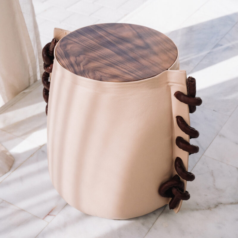 Gaar Cream Stool